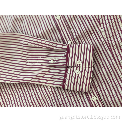 Female yarn dyed spandex long sleeve shirt
